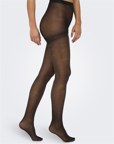 Only - ONLEa 20 Den Lurex Strømpebukser - Black